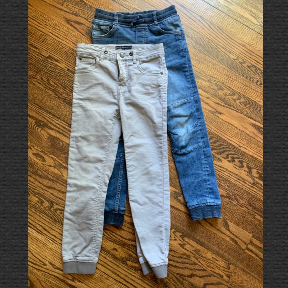 2 pairs H&M boys skinny jeans size 7-8